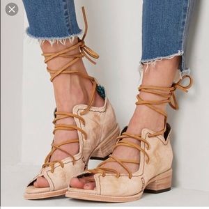 Lace up sandals